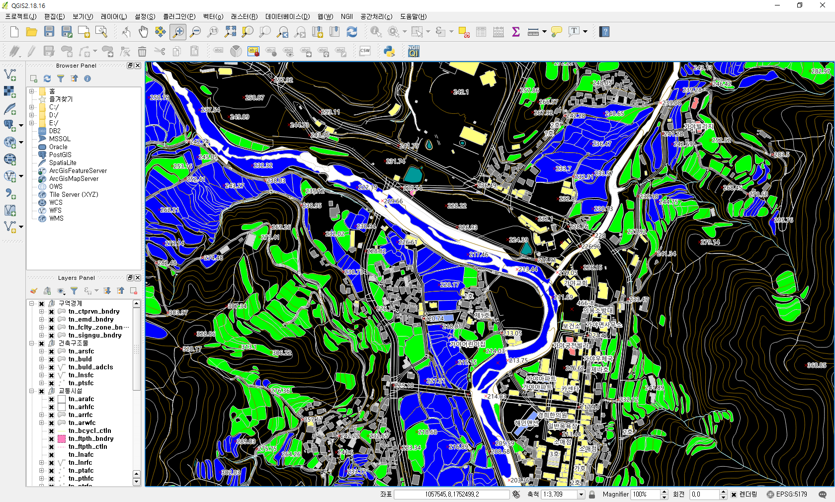 주제정확도 검사 화면